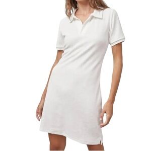 RAILS Elana Terry Terrycloth White Collar Miji Dress Short Sleeve Size M Casual‎